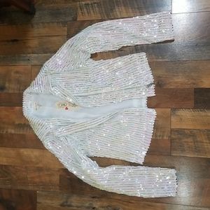 NWT Sequined Women's Blazer Size Large